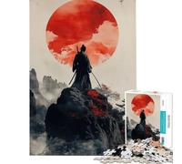 Rompecabezas para Adultos de 1000 Piezas Samurai Serenity Juguetes educativos Juegos Familiares Regalos de Amigo Invisible (tamaño 38x52cm)