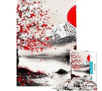 Rompecabezas para Adultos de 1000 Piezas Samurai Serenity Rompecabezas pacífico para Adolescentes Juguetes antiestrés Corte de precisión Regalos para Amigos y Familiares (tamaño 50x75cm)