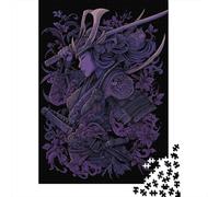 Rompecabezas para Adultos De 1000 Piezas Samurai Warrior Art Print Rompecabezas para Adultos Juego De Ingenio Ensamblaje De Patrones Juego Desafiante Regalos 70x50cm/1000pcs