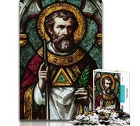 Rompecabezas para Adultos de 1000 Piezas, San Ambrosio, un desafío difícil y antiestrés, decoración única para el hogar y Regalos (38x26cm)