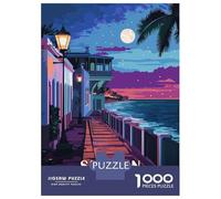 Rompecabezas para Adultos De 1000 Piezas San Juan, Puerto Rico Nightscape Rompecabezas Juguetes Antiestrés Una Obra De Arte Cumpleaños Y Navidad 70x50cm/1000pcs