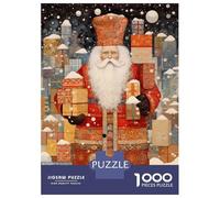 Rompecabezas para Adultos De 1000 Piezas Santas Snowy Surprise Rompecabezas para Adultos Juego De Ingenio para La Diversión Familiar Actividades Divertidas En Casa, 38x26cm/1000pcs