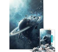 Rompecabezas para Adultos de 1000 Piezas Saturno en explosión - Destrucción cósmica en el Espacio Profundo Actividades Divertidas en casa para Toda la Familia Juego Educativo para Mayores de 14 años