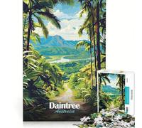 Rompecabezas para Adultos de 1000 Piezas: Selva Tropical de Daintree, Australia Juegos relajantes, interacción Entre Padres e Hijos, Regalo de cumpleaños, Regalos de Viaje 38x26cm