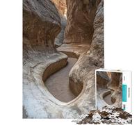 Rompecabezas para Adultos de 1000 Piezas Sendero de cañón Estrecho Rompecabezas práctico para Adultos Mejora la Memoria cumpleaños y Navidad (Tamaño 38x26cm)