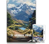 Rompecabezas para Adultos de 1000 Piezas, Sendero de Te Araroa, Nueva Zelanda, Paisaje, Juguete, Juego Intelectual, decoración del hogar, Regalo de Amigo Secreto, tamaño 38x52cm