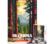 Rompecabezas para Adultos de 1000 Piezas Sendero del Atardecer en Sequoia Juguetes antiestrés Regalos de Amigo Secreto Juegos educativos Ayuda a ejercitar el Cerebro tamaño 50x75cm