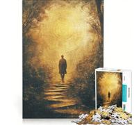 Rompecabezas para Adultos de 1000 Piezas Sendero del Bosque Místico Juego práctico desafiante de completar colección de Artistas Bellas Artes 50x75cm
