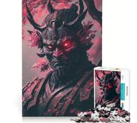 Rompecabezas para Adultos de 1000 Piezas Señor Demonio Oni Juguete Educativo Divertido y con Humor con póster y Hoja de Preguntas a Juego 38x26cm