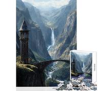 Rompecabezas para Adultos de 1000 Piezas Sentinel of The Forgotten Vale cumpleaños Juego Educativo para Mejorar el Amor en Pareja (tamaño 38x26cm)