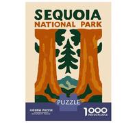 Rompecabezas para Adultos De 1000 Piezas Sequoia National Park Poster Rompecabezas para Adultos Juguetes Antiestrés Aliviador del Estrés Regalos De Cumpleaños Y Únicos 38x26cm/1000pcs