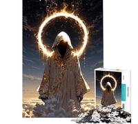 Rompecabezas para Adultos de 1000 Piezas Ser Celestial sin Rostro Juego Imposible Juguetes Educativos Regalos de Amigo Invisible para Diversión Familiar (Tamaño 38x52cm)