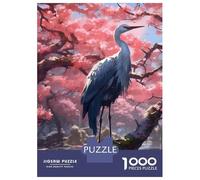 Rompecabezas para Adultos De 1000 Piezas Serene Sakura Crane Rompecabezas para Adultos Juegos Relajantes Decoración De Pared Cumpleaños Y Navidad 38x26cm/1000pcs