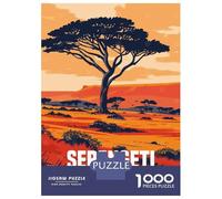 Rompecabezas para Adultos De 1000 Piezas Serengeti National Park Rompecabezas para Adultos Juego Práctico Montaje De Patrones Cumpleaños Y Navidad 52x38cm/1000pcs