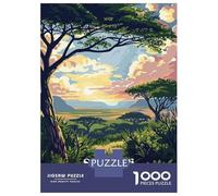 Rompecabezas para Adultos De 1000 Piezas Serengeti National Park Tanzania Art Rompecabezas para Adultos Juegos De Relajación Decoración De Pared Desafío Educativo 70x50cm/1000pcs