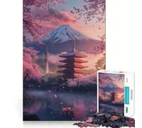 Rompecabezas para Adultos de 1000 Piezas Serenidad en Flor de Cerezo - Juego de Mesa concentrarse,Relajarse y Disfrutar del cumpleaños (38x52cm)