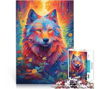 Rompecabezas para Adultos de 1000 Piezas Serie de Arte de Lobo Estilo 12 Juegos de relajación Regalos para Amigos y Familiares 75x50cm
