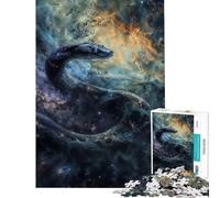 Rompecabezas para Adultos de 1000 Piezas Serpiente de la Nebulosa Cósmica Ideal para cumpleaños Navidad decoración del hogar y Pared para Mayores de 14 años 38x26cm