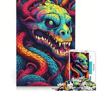 Rompecabezas para Adultos de 1000 Piezas: Serpiente del Caos Juegos relajantes, decoración Perfecta, cumpleaños y Navidad 38x52cm