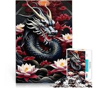 Rompecabezas para Adultos de 1000 Piezas Serpiente dragón Competición de Velocidad de Manos Regalos de cumpleaños, Regalos, Arte Mural 38x26cm