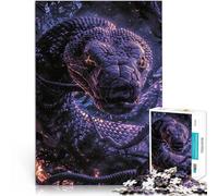 Rompecabezas para Adultos de 1000 Piezas Serpientes encantadas Brillan Aprendizaje Educativo Interacción Entre Padres e Hijos 52x38cm