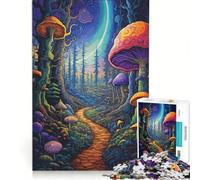 Rompecabezas para Adultos de 1000 Piezas Seta del Bosque psicodélica Juguete Educativo antiestrés colección de Artistas Bellas Artes 38x52cm