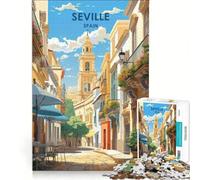 Rompecabezas para Adultos de 1000 Piezas: Sevilla, Andalucía, España Juego Interactivo para Padres e Hijos cumpleaños y Navidad 38x52cm