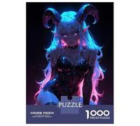 Rompecabezas para Adultos De 1000 Piezas Sexy Neon Succubus Rompecabezas para Adultos Juguetes Antiestrés Aliviador del Estrés Regalos De Cumpleaños Y Únicos 52x38cm/1000pcs