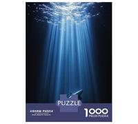 Rompecabezas para Adultos De 1000 Piezas Shark in Deep Blue Ocean Rompecabezas para Adultos Juegos Relajantes Alivia El Estrés Ayuda A Ejercitar El Cerebro 70x50cm/1000pcs