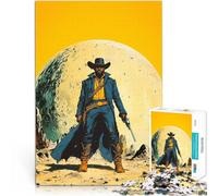 Rompecabezas para Adultos de 1000 Piezas Sheriff cósmico Juguetes de Entretenimiento Familiar Regalos de cumpleaños, Regalos, Arte Mural 38x26cm