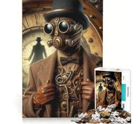 Rompecabezas para Adultos de 1000 Piezas Sherlock Holmes Steampunk Juego práctico para Relajarse intelectualmente Regalo de cumpleaños Regalo de Viaje 38x26cm