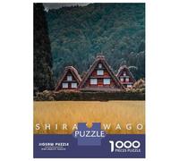 Rompecabezas para Adultos De 1000 Piezas Shirakawago UNESCO Village Rompecabezas para Adultos Juguetes Antiestrés Análisis Y Lógica Oferta como Regalos para Toda La Familia 70x50cm/1000pcs