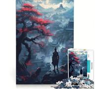 Rompecabezas para Adultos de 1000 Piezas: Shogun Samurai japonés, decoración de Pared, decoración, póster y Hoja de curiosidades a Juego 38x52cm