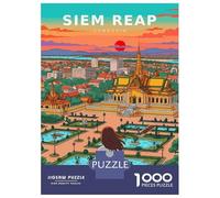 Rompecabezas para Adultos De 1000 Piezas Siem Reap Cambodia Travel Rompecabezas para Adultos Juegos De Relajación Análisis Y Lógica Cumpleaños Y Navidad 70x50cm/1000pcs