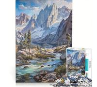 Rompecabezas para Adultos de 1000 Piezas Sierra Nevada decoración de Pared desafiante para completar cumpleaños 50x75cm