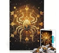 Rompecabezas para Adultos de 1000 Piezas Signo Zodiacal Escorpio Juguete Educativo antiestrés colección de Artistas Bellas Artes 38x26cm