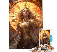 Rompecabezas para Adultos de 1000 Piezas Signo Zodiacal Virgo Juguete Educativo decoración para el hogar Rompecabezas Familiar (38x26cm)