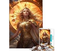 Rompecabezas para Adultos de 1000 Piezas Signo Zodiacal Virgo Juguetes antiestrés Que mejoran la Memoria cumpleaños y Navidad (75x50cm)