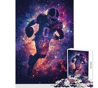 Rompecabezas para Adultos de 1000 Piezas Silueta de Rugby galáctico Juguetes antiestrés Regalos de Amigo Secreto Juego práctico Lista de Deseos con Papá Noel tamaño 50x75cm