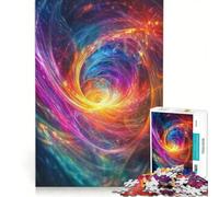 Rompecabezas para Adultos de 1000 Piezas Sinestesia Vórtice Cósmico Juego Imposible Descompresión Intelectual Ideal para Decoración de Escritorio 50x75cm