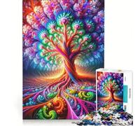 Rompecabezas para Adultos de 1000 Piezas Sinfonía Arbórea, Juegos relajantes, ejercita tu Cerebro y Tus Manos, cumpleaños 38x26cm