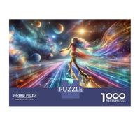Rompecabezas para Adultos De 1000 Piezas Skating on Rainbow Bridge Rompecabezas para Adolescentes Juego Práctico Desafío Difícil Juego Desafiante Regalos 52x38cm/1000pcs