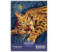 Rompecabezas para Adultos De 1000 Piezas Sleeping Spotted Cat Art Rompecabezas para Adultos Juegos Familiares Regalo De Cumpleaños Regalo De Cumpleaños, Regalos, 52x38cm/1000pcs