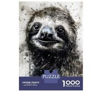 Rompecabezas para Adultos De 1000 Piezas Sloth Slow and Steady Rompecabezas para Adolescentes Juego Práctico Desafío Difícil Juego Desafiante Regalos 70x50cm/1000pcs