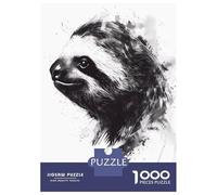 Rompecabezas para Adultos De 1000 Piezas Sloth Watercolor Rompecabezas para Adultos Juegos Relajantes Decoración del Hogar Desafío Educativo 70x50cm/1000pcs