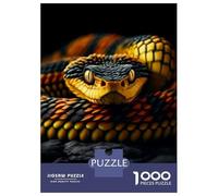 Rompecabezas para Adultos De 1000 Piezas Snake Gold and Black Rompecabezas para Adultos Juego Familiar Análisis Y Desafío Educativo De Lógica 70x50cm/1000pcs