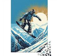 Rompecabezas para Adultos De 1000 Piezas Snowboarding Adventure Poster-2 Rompecabezas para Adultos Juguetes Antiestrés Regalos para Mujeres Juego Desafiante Regalos 52x38cm/1000pcs