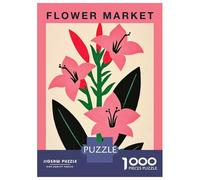 Rompecabezas para Adultos De 1000 Piezas Sofia Flower Market Botanical Travel Poster Rompecabezas para Adultos Juego Práctico Alivia El Estrés Desafío Educativo 70x50cm/1000pcs