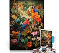Rompecabezas para Adultos de 1000 Piezas Sonidos relajantes de pájaros Juego Intelectual de Juguete Juego de desafío único 75x50cm