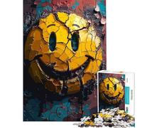 Rompecabezas para Adultos de 1000 Piezas ¡Sonríe y Disfruta! Rompecabezas a Todo Color para Adultos Juego práctico Corte de precisión Regalo de cumpleaños y único (tamaño 38x26cm)